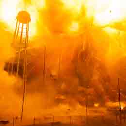 Blast at Wallops Island / NASA